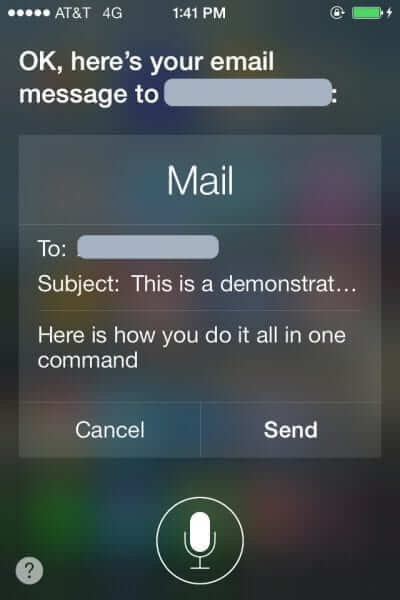 how to siri send email