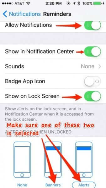 how to snooze reminder notifications ios 10