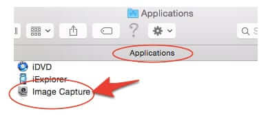 how to stop iphoto opening with phone image capture