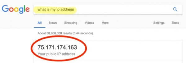 how to find your IP address