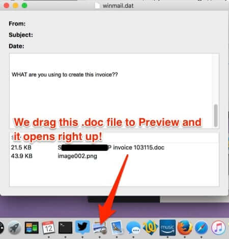 how to open winmail dat file on mac