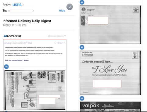 informed delivery email