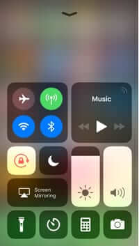iphone control center wifi bluetooth both one