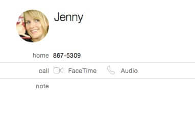 jenny contact with picture