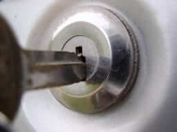 key going into lock