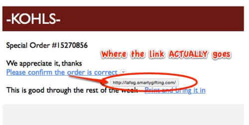 kohls spam smartygifting.com