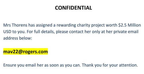 kross@bloodsystems.org mrs. thorens charity scam mav22@rogers.com