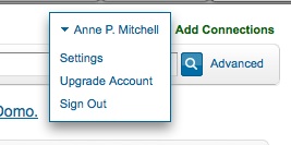 linked-in-account-drop-down
