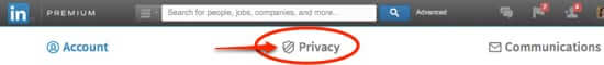 linkedin privacy settings