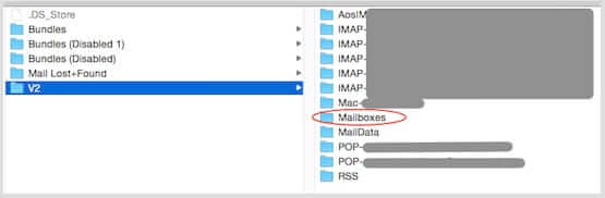 lots of mailboxes folders mac