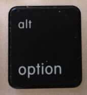 mac alt option key