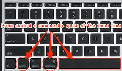 mac keyboard control command space