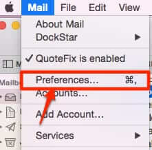 mac mail preferences