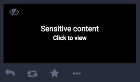 mastodon content warning sensitive click to view