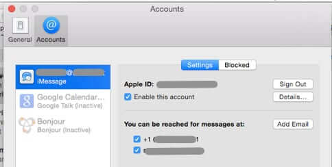 messages settings on mac