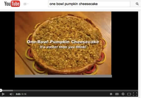 one bowl pumpkin cheesecake