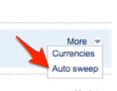 paypal auto sweep link