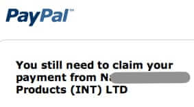paypal claim your payment