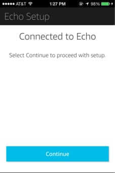 phone connected to echo