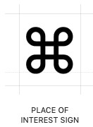 place of interest command symbol