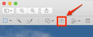 preview toolbar text box
