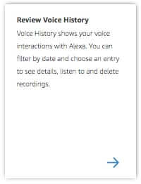 review delete amazon echo alexa voice history
