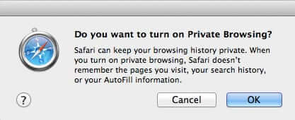 safari private browsing