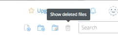 show deleted files dropbox