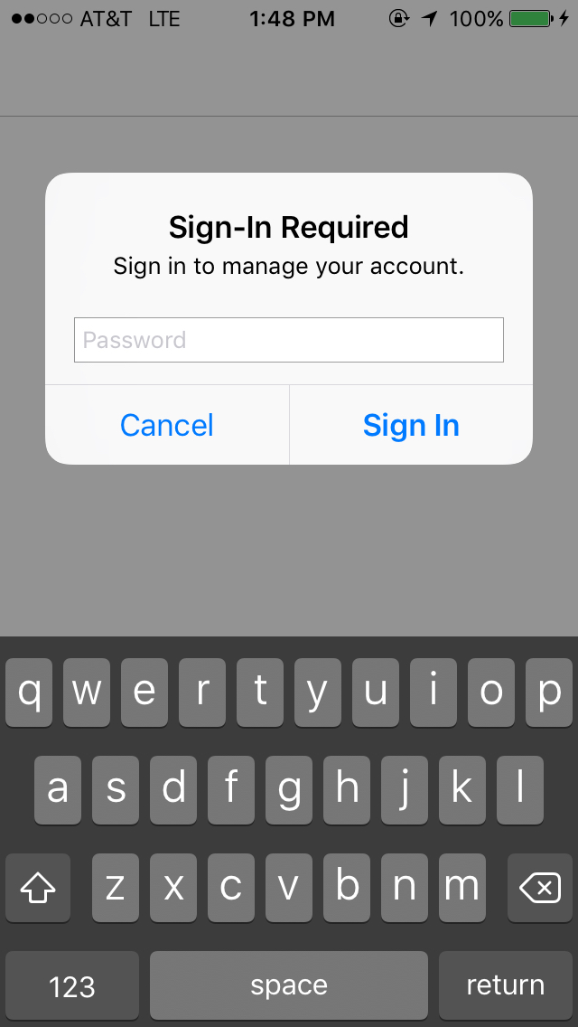 sign in to view apple id