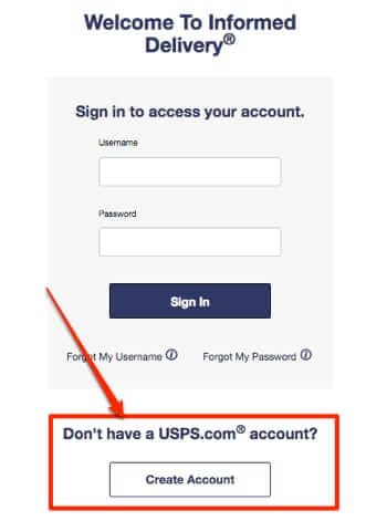 sign up at usps.com for informed delivery