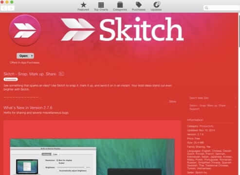 skitch in apple app store