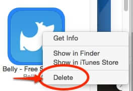 how to permanently delete apps iphone mac