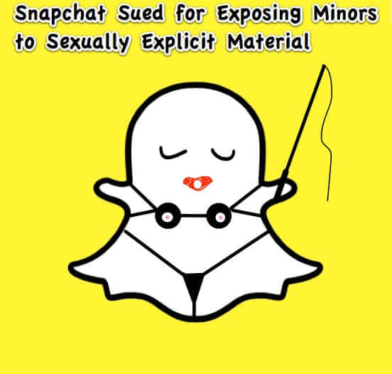snapchat sued for sexuallye explicit material