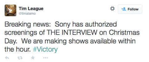sony to screen the interview where to watch
