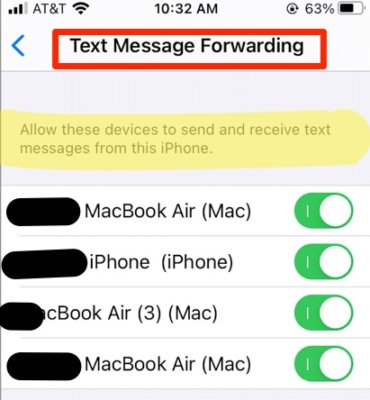 text message forwarding iphone mac fix android issues