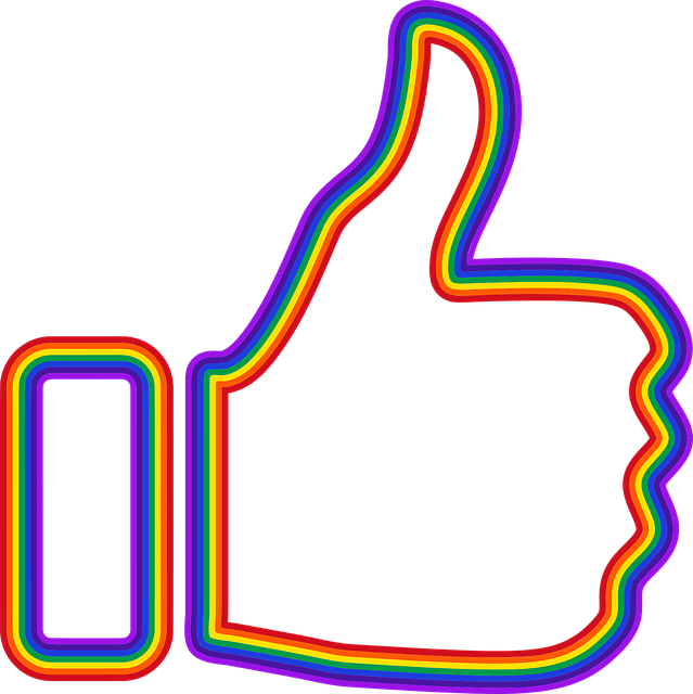 Thumbs up is Facebook's like icon