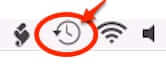 time machine status bar icon not spinning-1