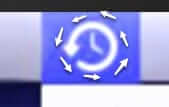 time machine status bar icon spinning
