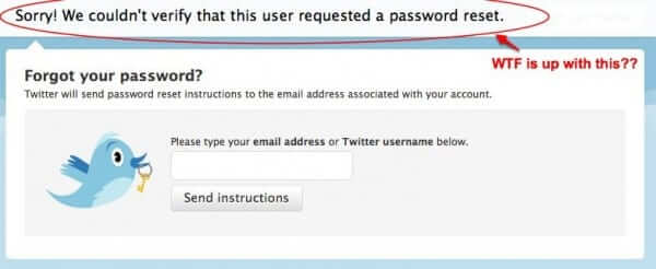 Twitter Password Reset Email Not Necessarily Phishing But Decidedly Clueless