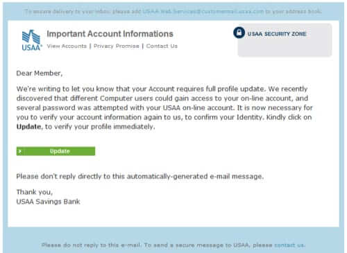 usaa scam email image