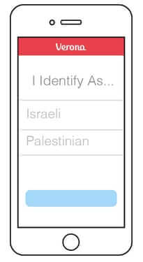 verona identify israeli palestinian