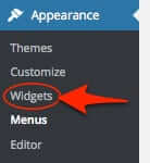 wordpress widgets section